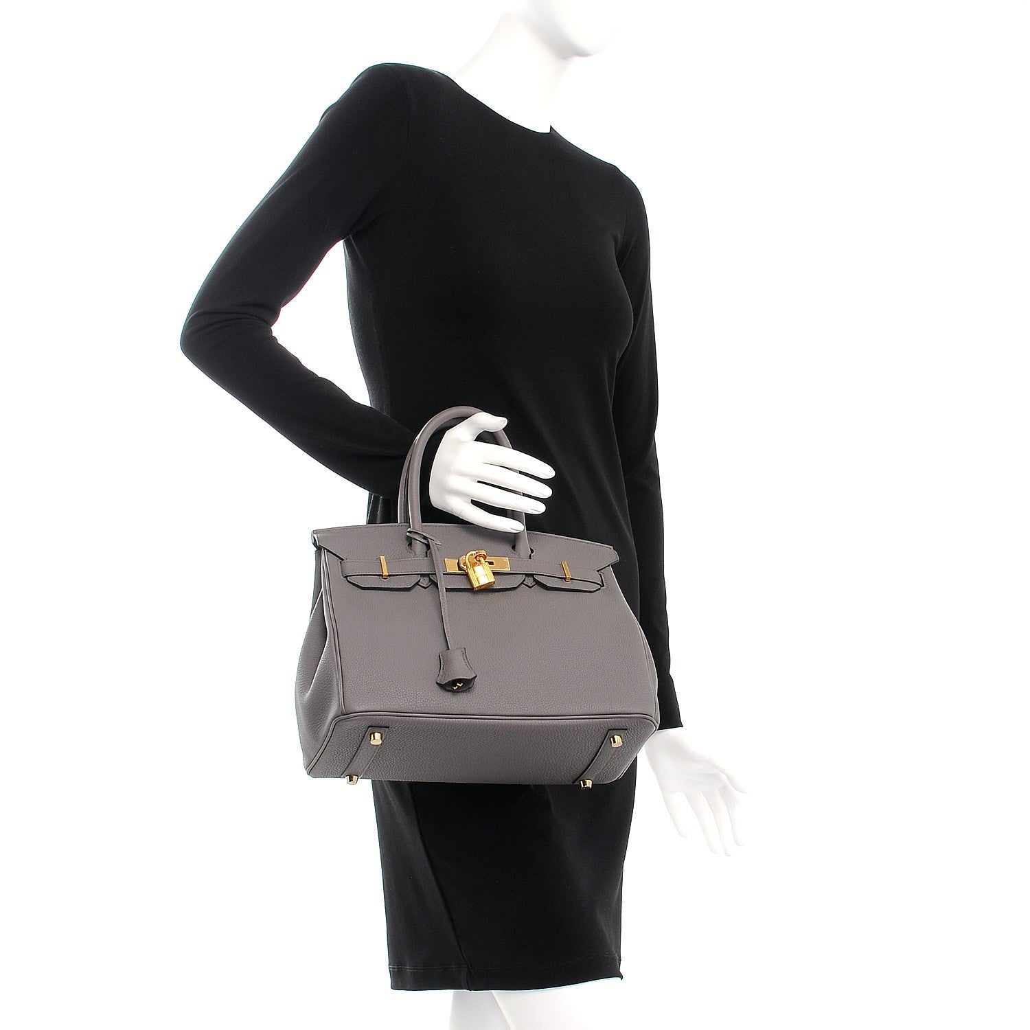 Hermes Togo Birkin 30 Etain 2 of 26