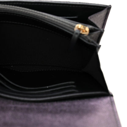 Chanel Iridescent Caviar Quilted Medium Flap Wallet Black 8 of 10