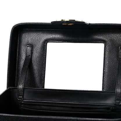 Chanel Caviar Vanity Train Case Black 9 of 13