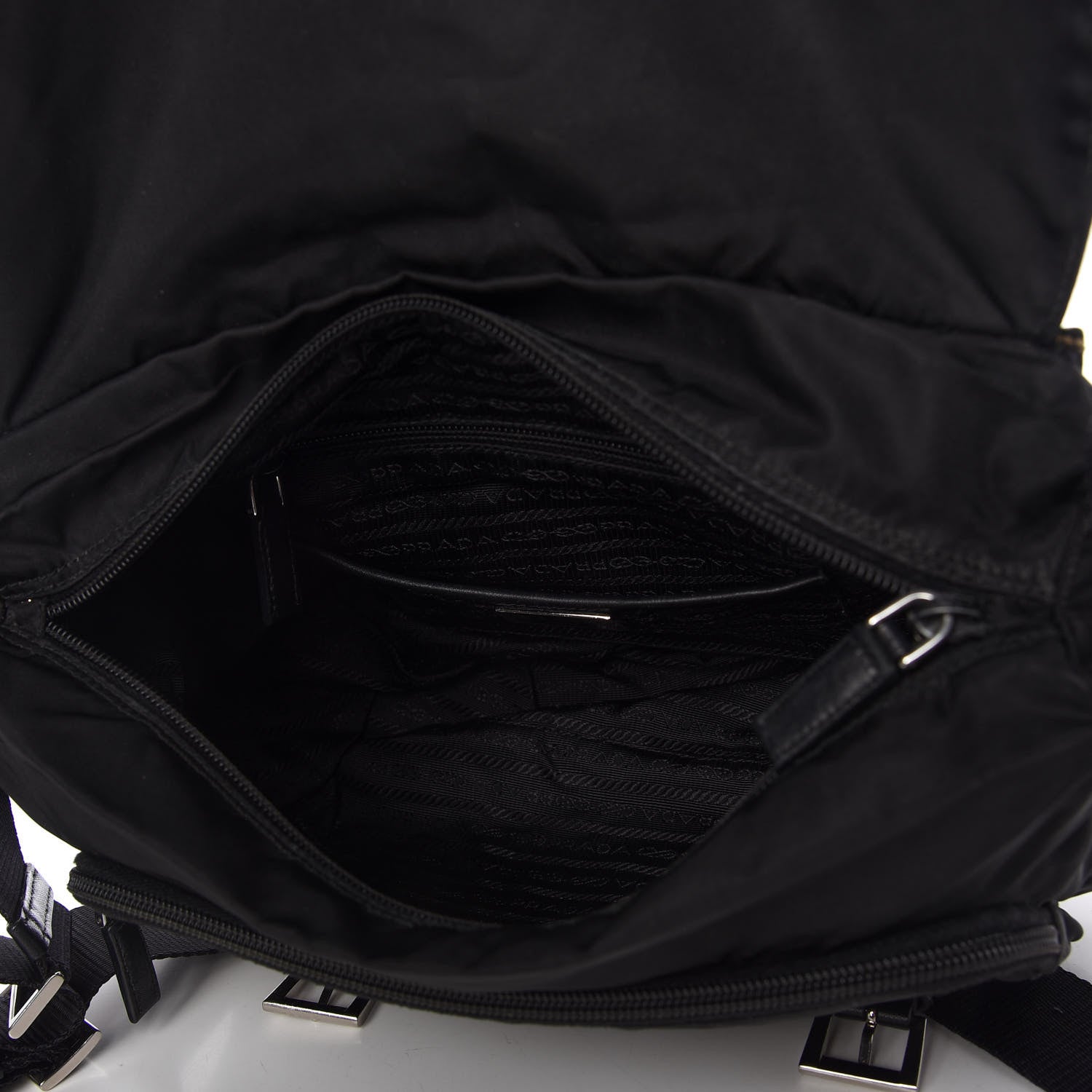 Prada Tessuto Nylon Vela Messenger Bag Black 5 of 14