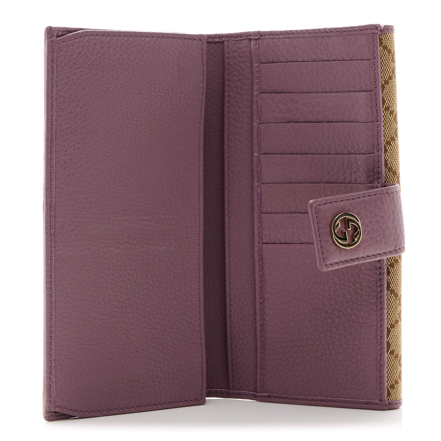 Monogram Cellarius Calfskin Miss GG Continental Wallet Beige Ebony Lilac