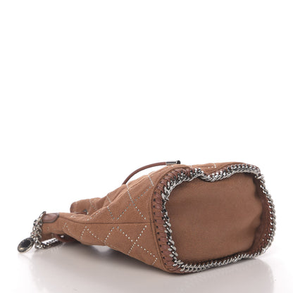 Stella McCartney Shaggy Deer Small Falabella Quilted Studded Bucket Bag Brandy 4 of 9