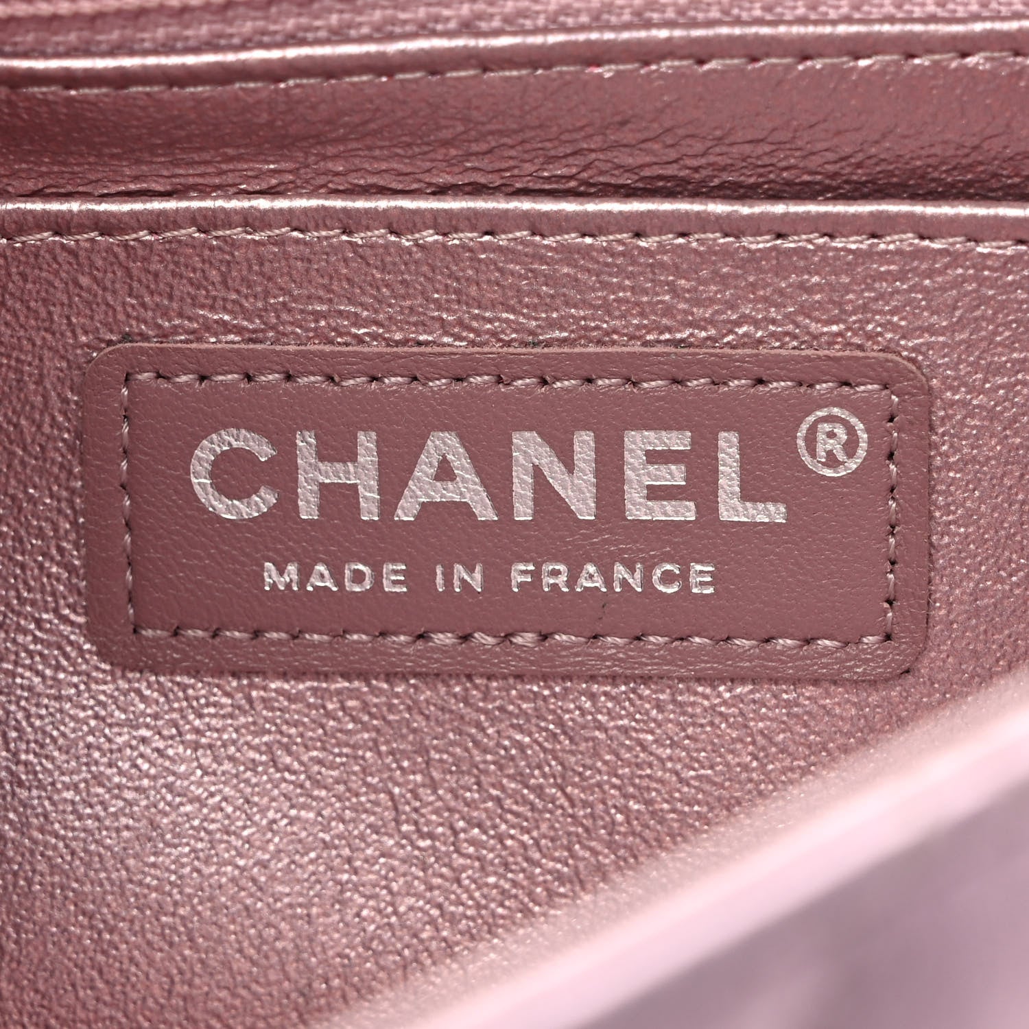 Chanel Metallic Calfskin Quilted Mini Rectangular Flap Pink 6 of 10