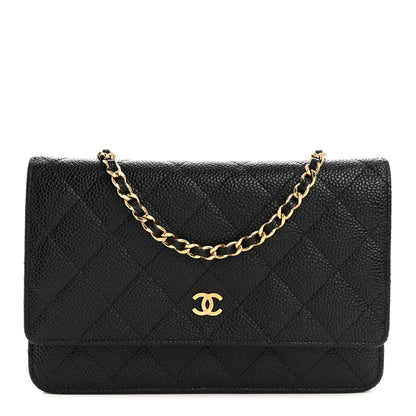 Chanel Caviar Quilted Wallet On Chain WOC Black 1 of 13