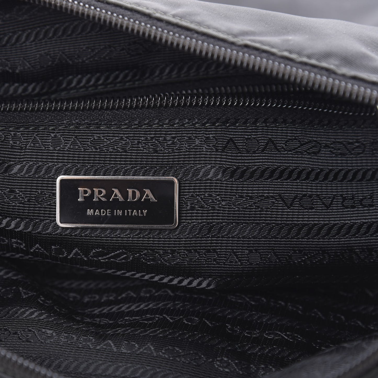 Nylon Vela Flat Messenger Bag Black
