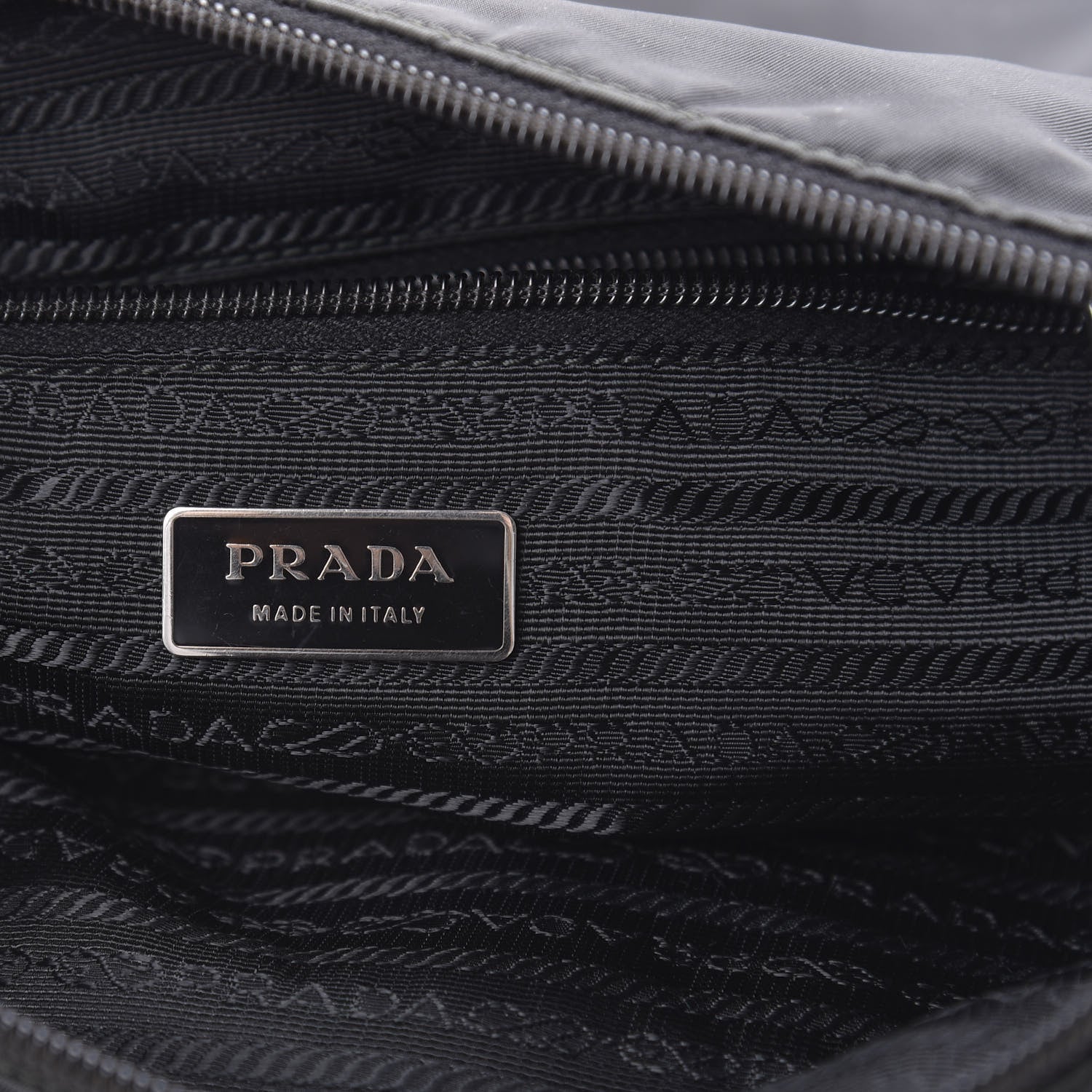 Prada Nylon Vela Flat Messenger Bag Black 6 of 10
