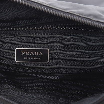 Prada Nylon Vela Flat Messenger Bag Black 6 of 10