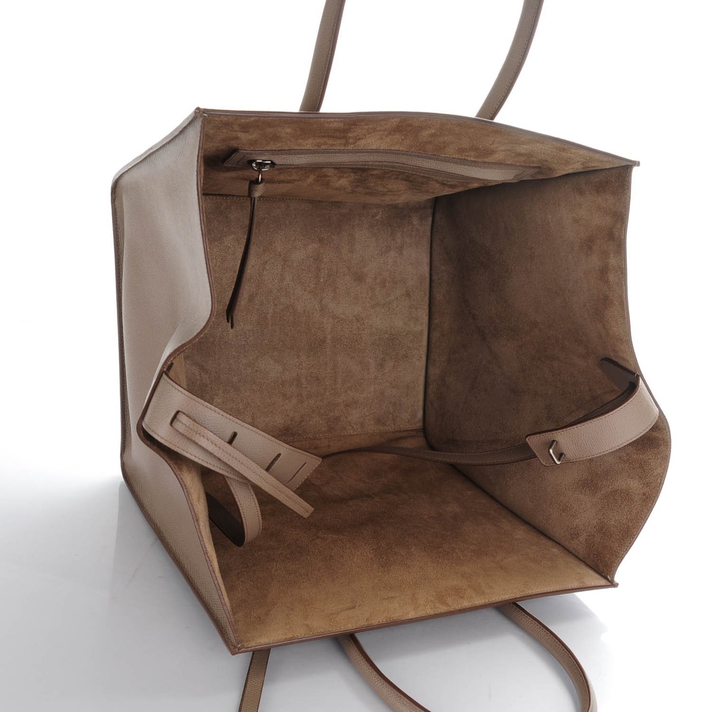 Grained Calfskin Medium Phantom Luggage Taupe