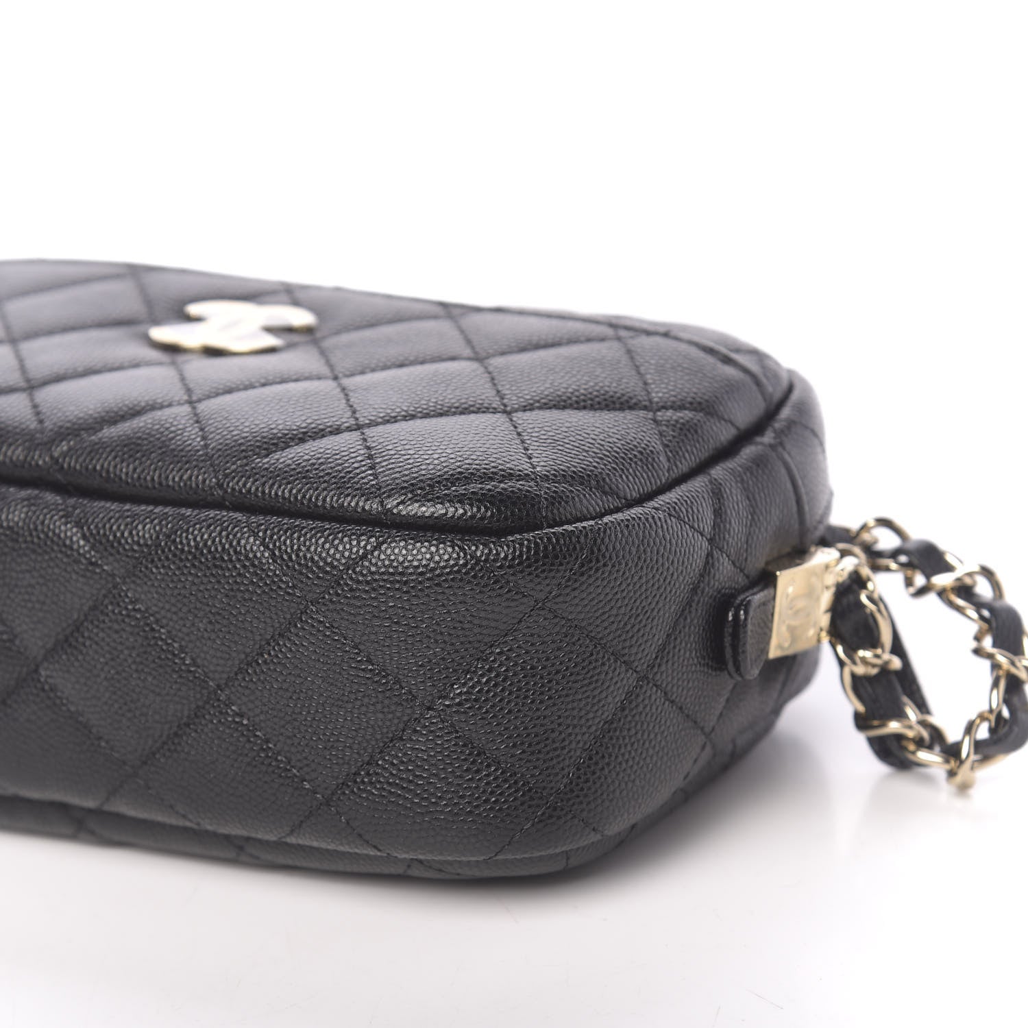 Chanel Caviar Quilted Camera Case Black 9 of 10