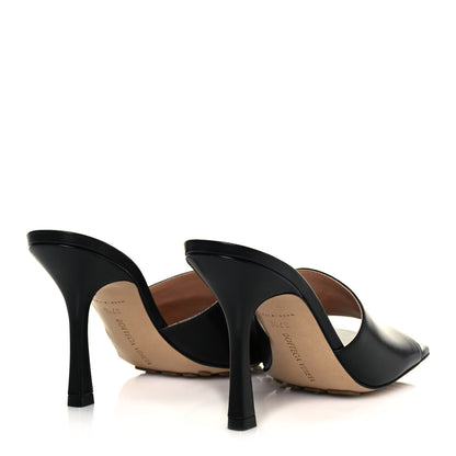 Bottega Veneta Lambskin Stretch Mule Sandals 37.5 Black 4 of 8