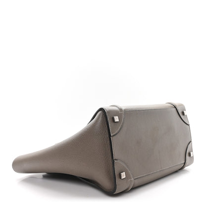 Celine Drummed Calfskin Mini Luggage Souris 4 of 12