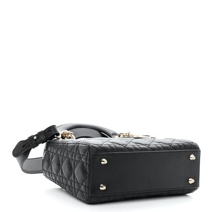 Christian Dior CHRISTIAN DIOR Lambskin Cannage Small My ABCDior Lady Dior Black 4 of 9