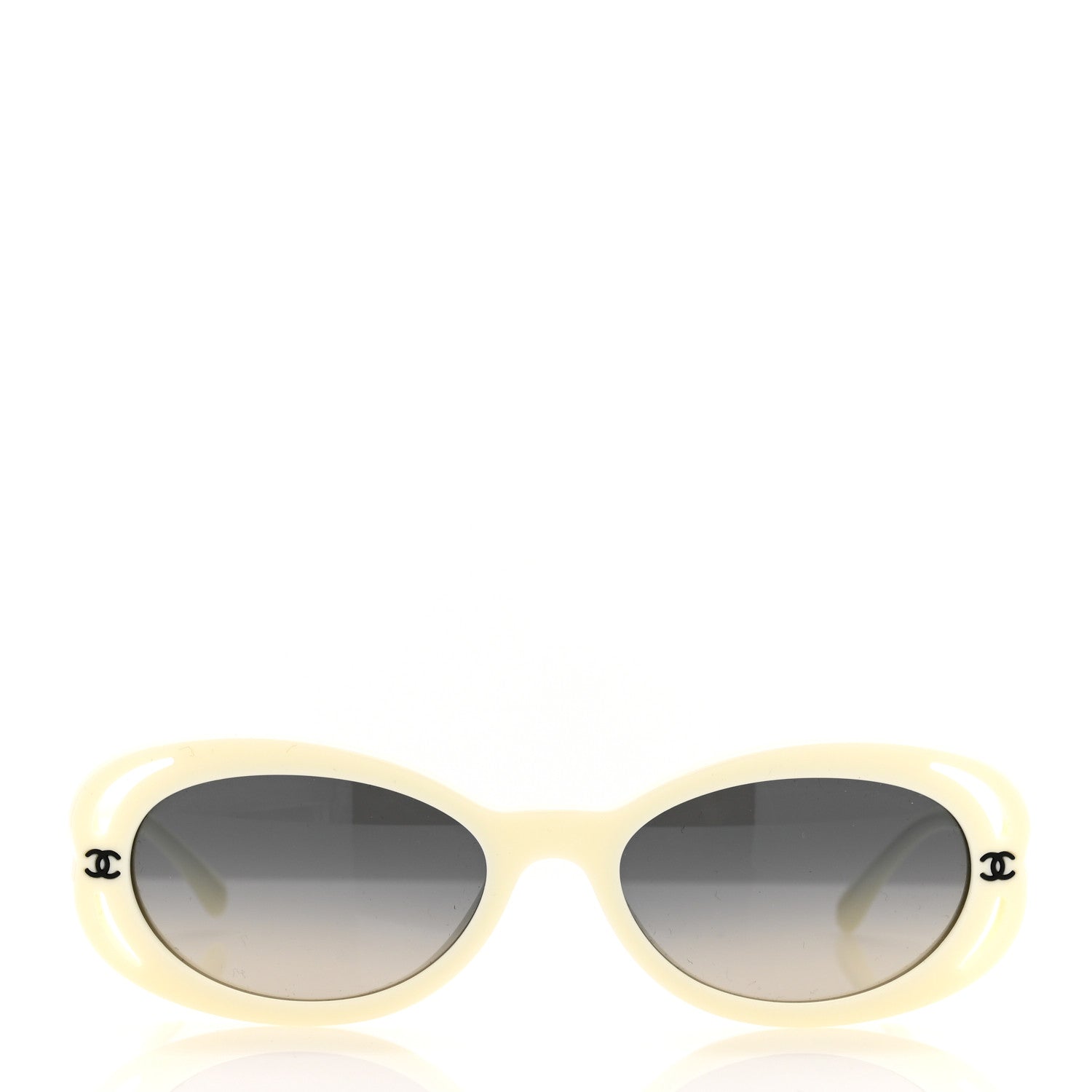 Chanel Acetate Oval Sunglasses 71571A White 2 of 7