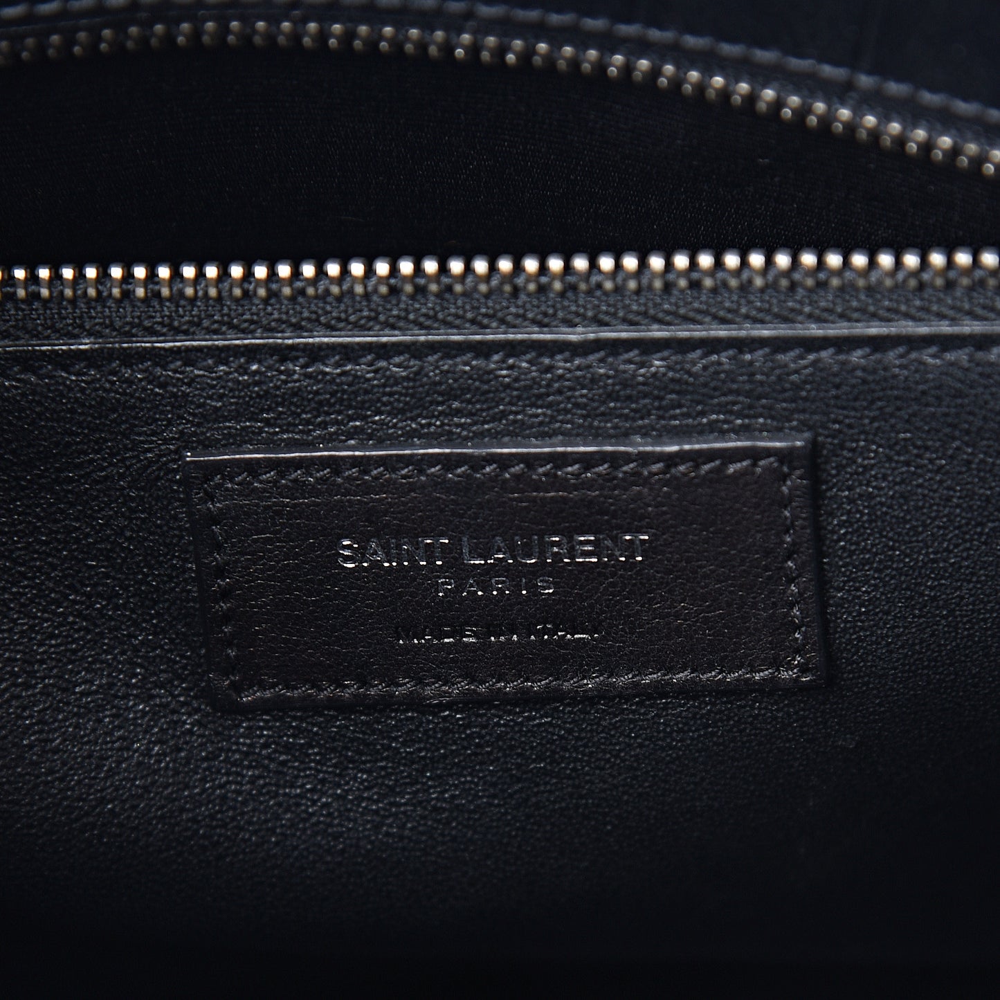 Calfskin Crocodile Embossed Small Sac de Jour Black