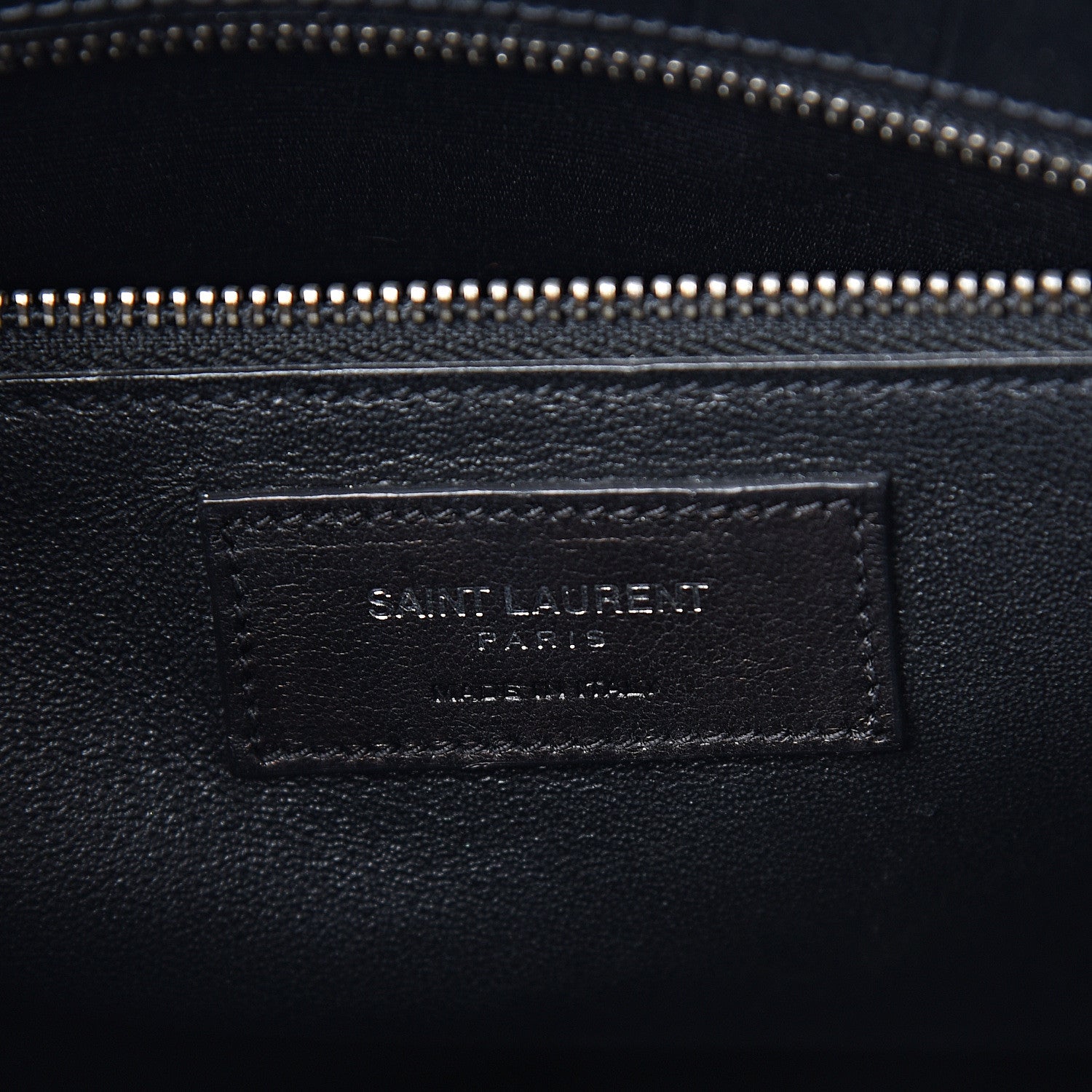 Saint Laurent Calfskin Crocodile Embossed Small Sac de Jour Black 5 of 9