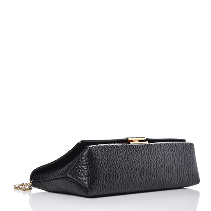 Burberry Signature Grain Medium Mildenhall Crossbody Bag Black 4 of 9
