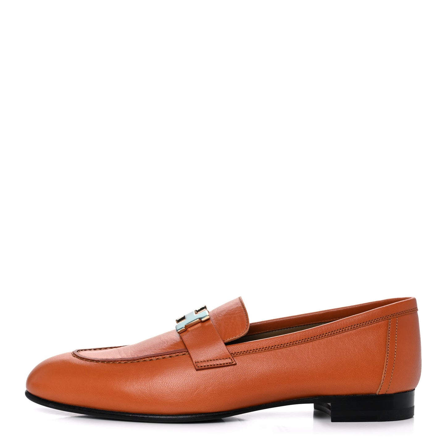 Goatskin Womens Paris Loafers 39 Marron Glaise