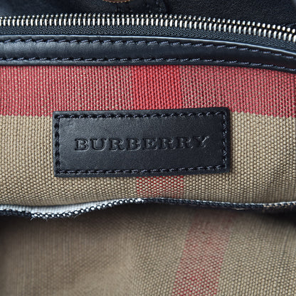 Burberry Canvas Mega Check Medium Ashby Hobo Black 6 of 15