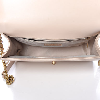 Chanel Calfskin Quilted New Medium Boy Flap Beige Clair 5 of 10