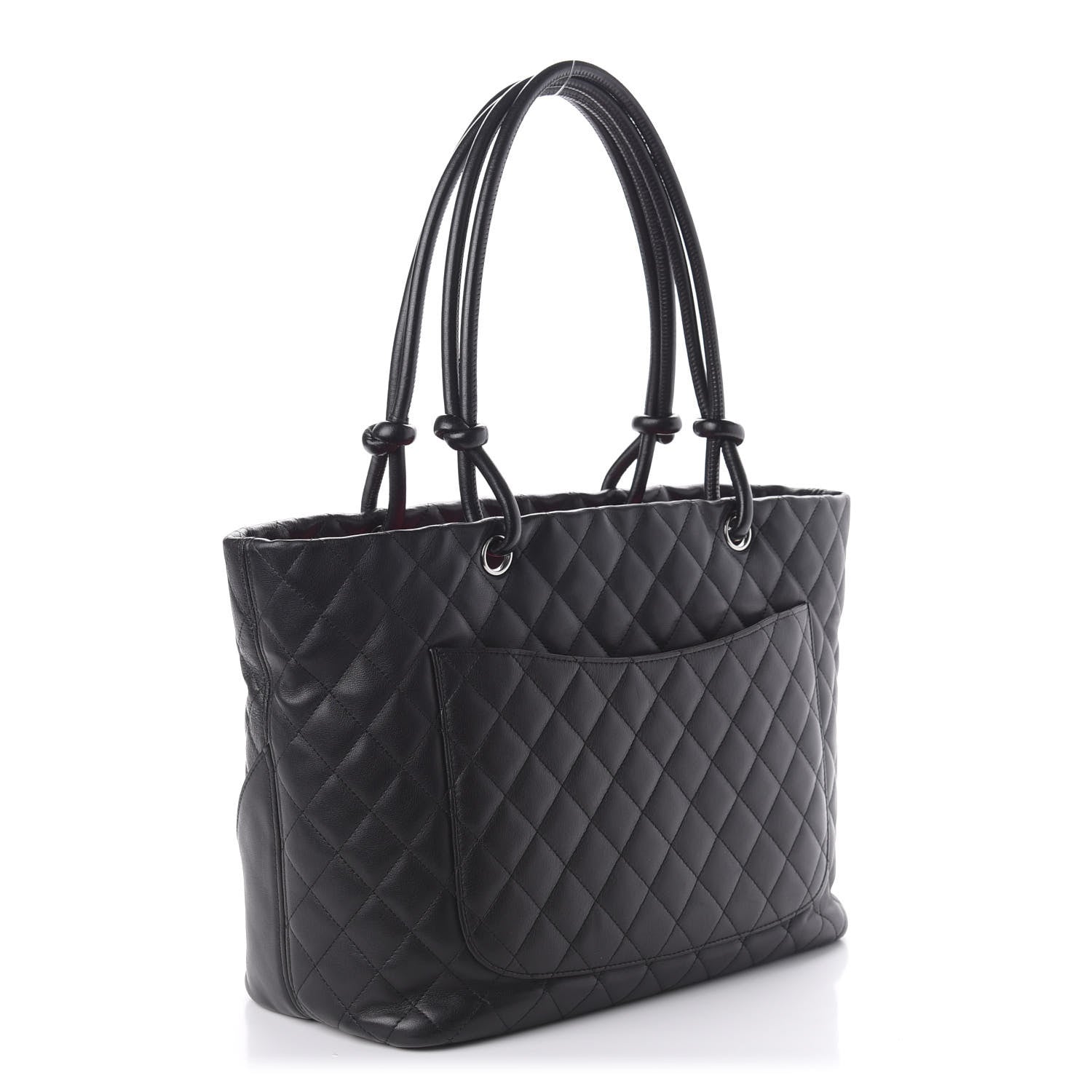 Chanel Calfskin Quilted Large Cambon Tote Black 3 of 12
