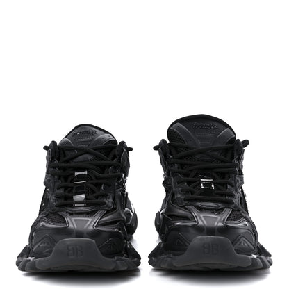 Balenciaga Rubber Mesh Monocolor Clear Sole Womens Track.2 Open Sneakers 38 Black 2 of 8