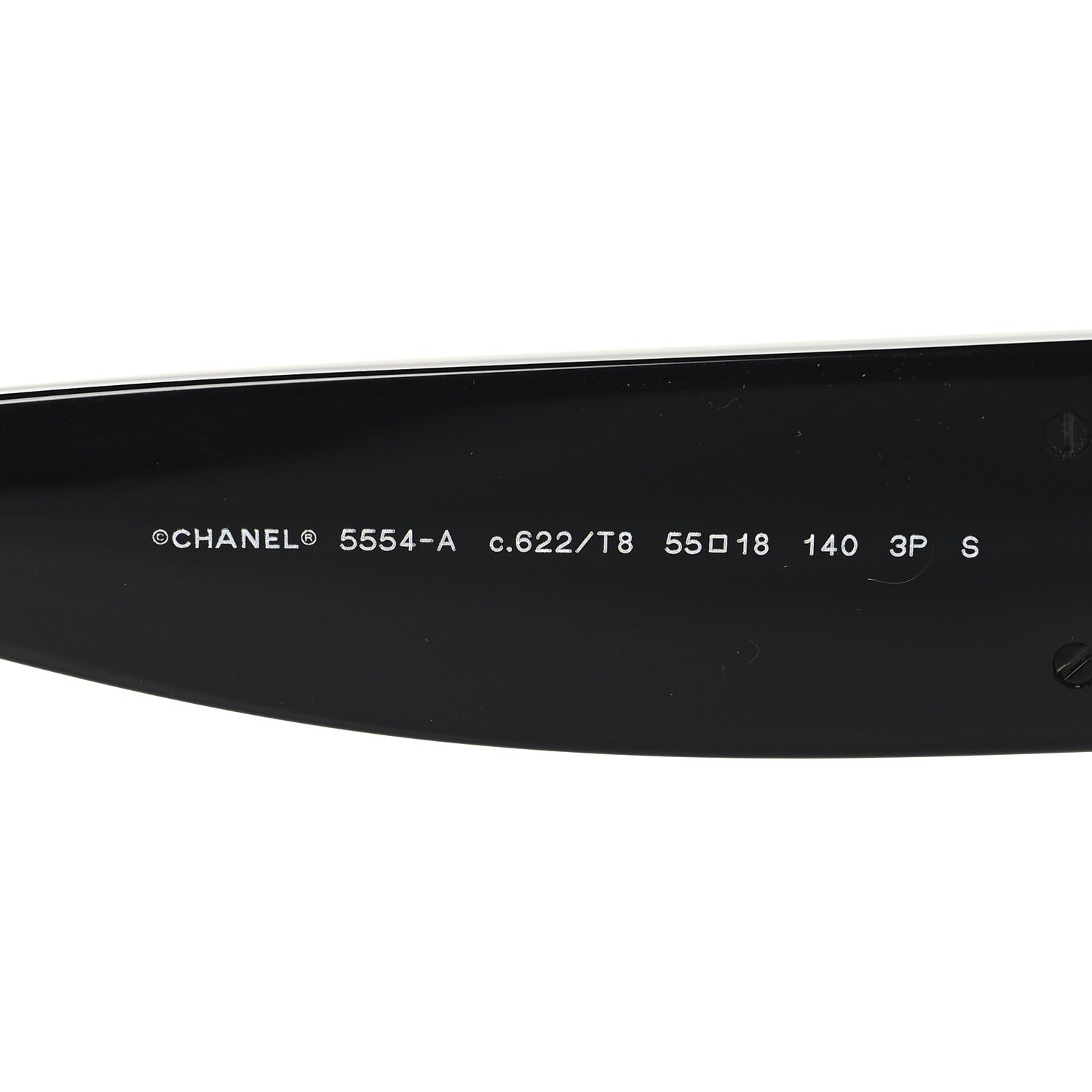 Chanel Acetate Rectangle Sunglasses 5554-A Black 5 of 7
