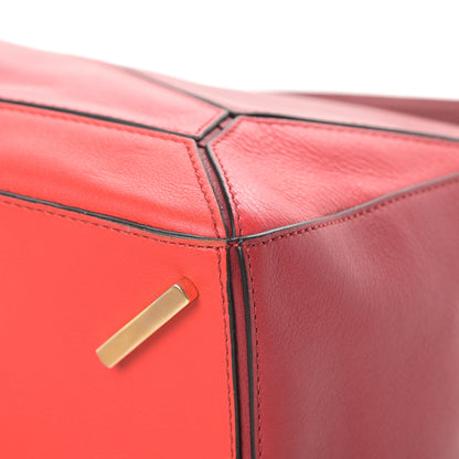 Loewe Calfskin Colorblock Medium Puzzle Bag Red 10 of 13