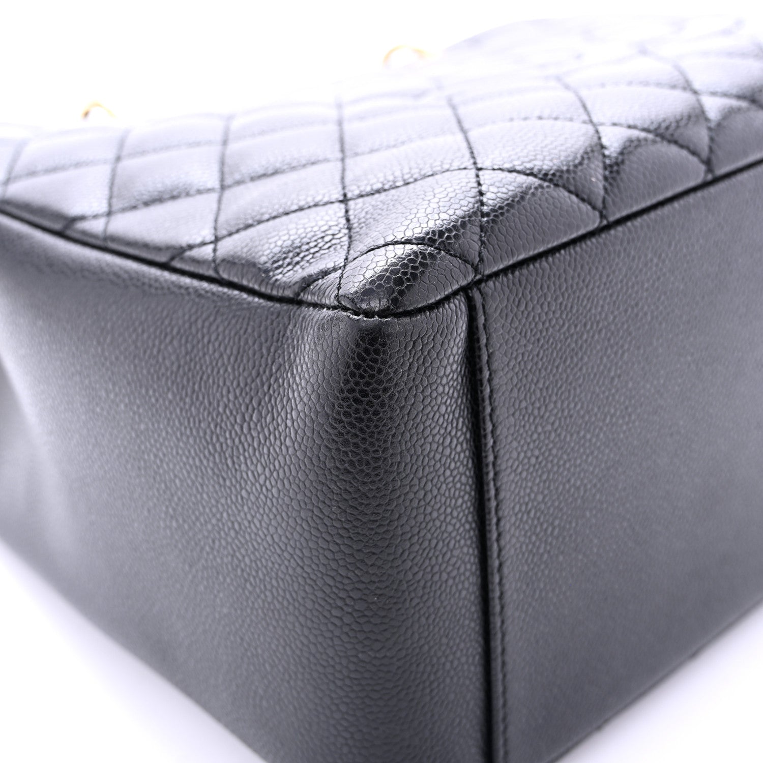 Chanel Caviar Quilted Grand Shopping Tote GST Black 12 of 13
