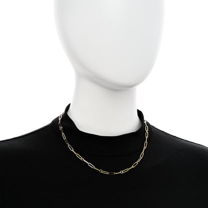 Roberto Coin 18K Yellow Gold Diamond Pink Tourmaline Tiny Treasures Link Chain Necklace 2 of 5