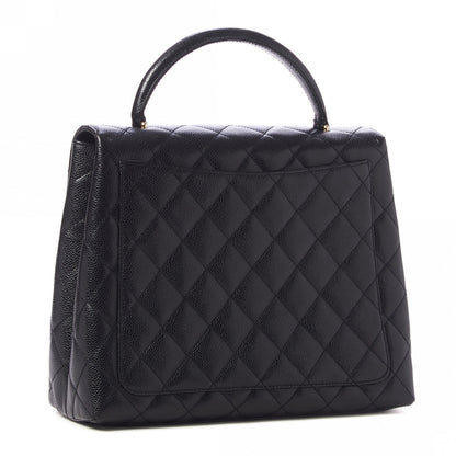 Chanel Caviar Quilted Jumbo Kelly Flap Black 3 of 10