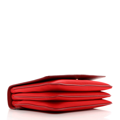 Prada Saffiano Tessuto Nylon Chain Shoulder Bag Rosso 4 of 13