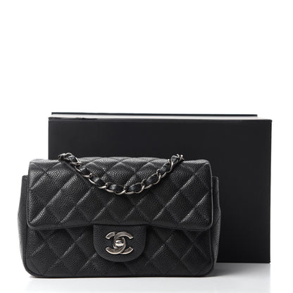Chanel Caviar Quilted Mini Rectangular Flap Black 13 of 13