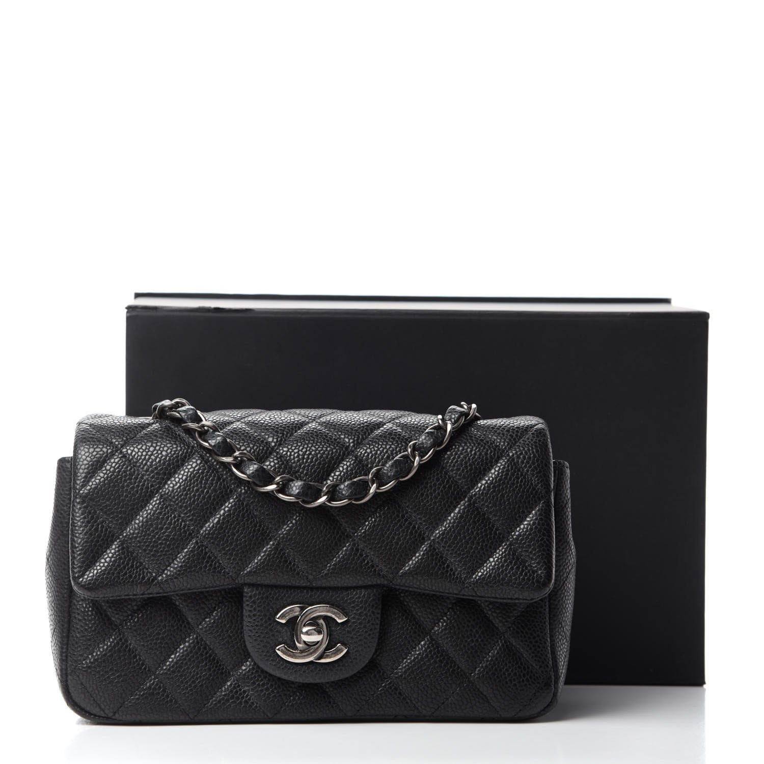 Chanel Caviar Quilted Mini Rectangular Flap Black 13 of 13