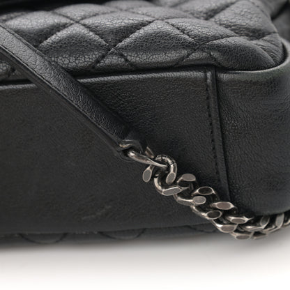 Saint Laurent Sheepskin Tri-Quilt Monogram Medium College Bag Black 17 of 17