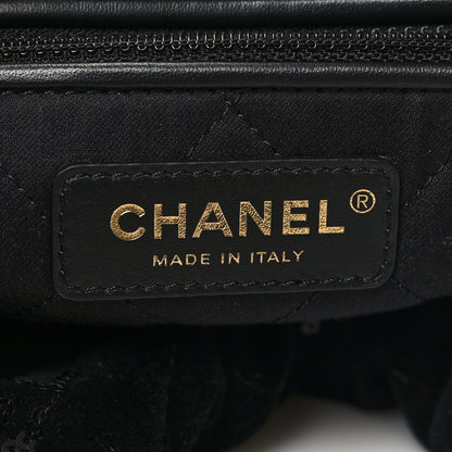 Chanel Velvet Sequin Quilted Small Chanel 22 Black 8 of 15