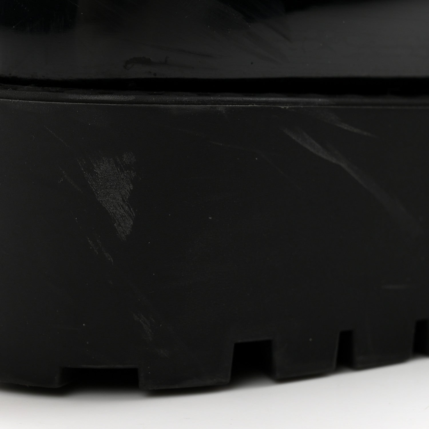 Louis Vuitton Rubber Embossed Monogram Drops Flat Half Boots 39 Black 9 of 10