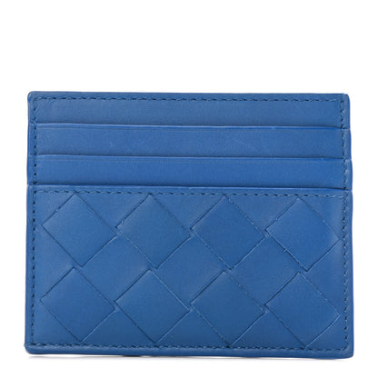 Bottega Veneta Nappa Intrecciato Card Holder Cobalt 1 of 4