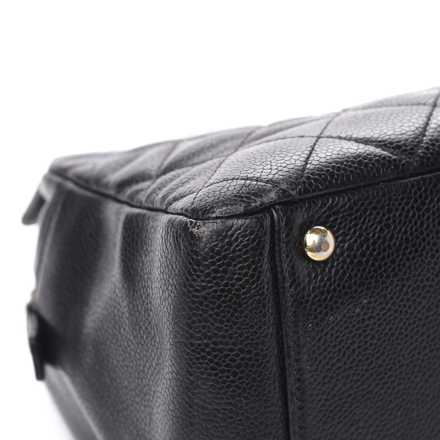 Caviar Quilted Petit Timeless Tote PTT Black