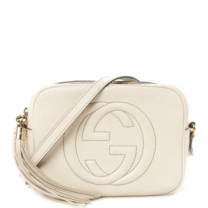 Gucci Pebbled Calfskin Small Soho Disco Bag Off White 1 of 11
