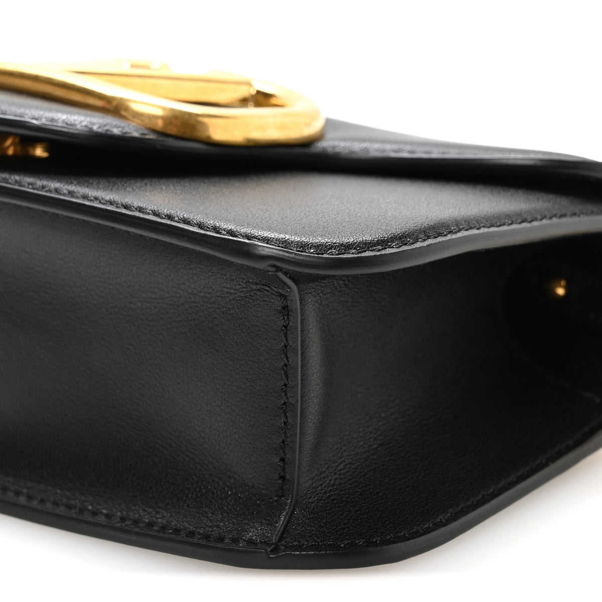 Valentino Garavani Calfskin Vlogo Small Loco Shoulder Bag Black 10 of 10