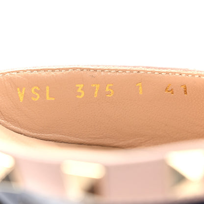 Valentino Garavani Patent Nappa Rockstud Ankle Strap 65mm Pumps 41 Marine Poudre 8 of 11