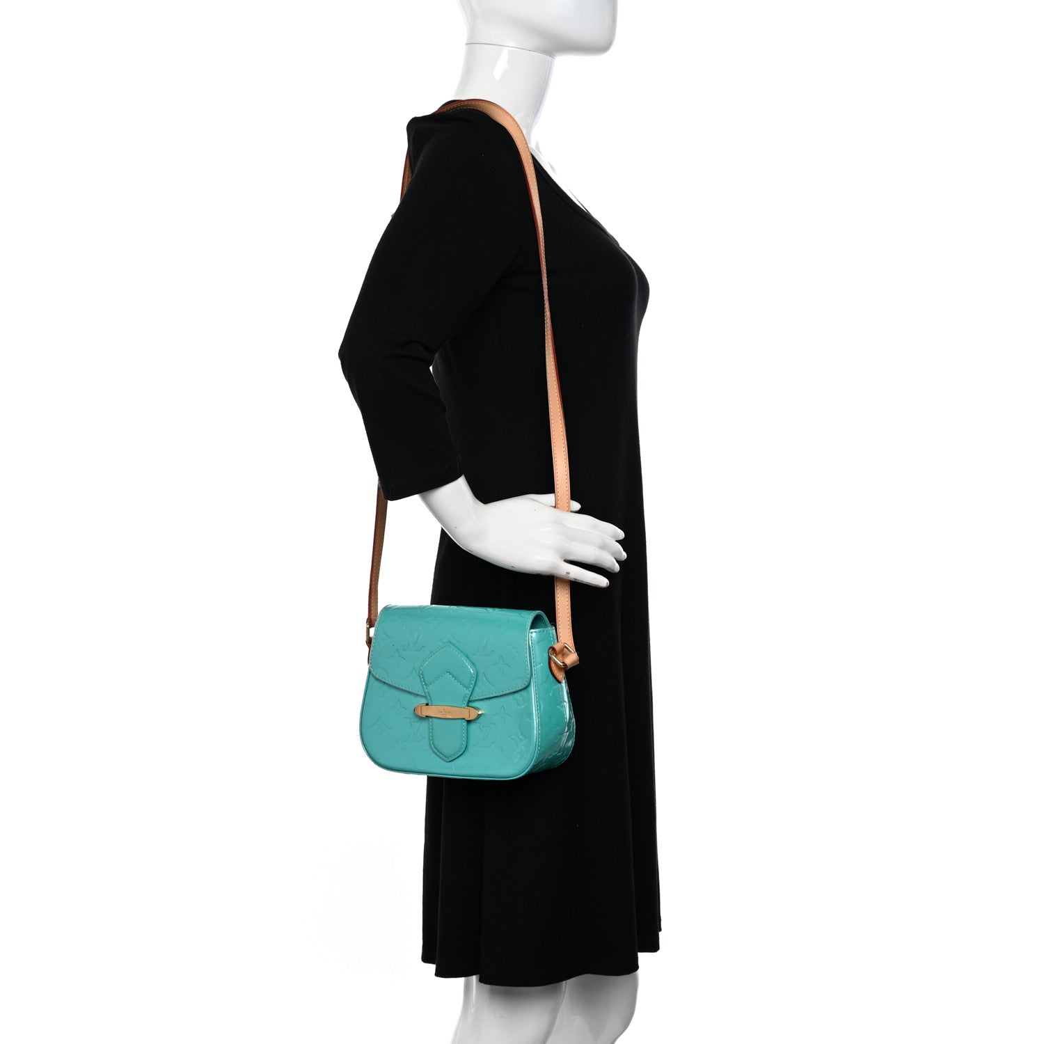 Louis Vuitton Vernis Bellflower PM Blue Lagon 2 of 18