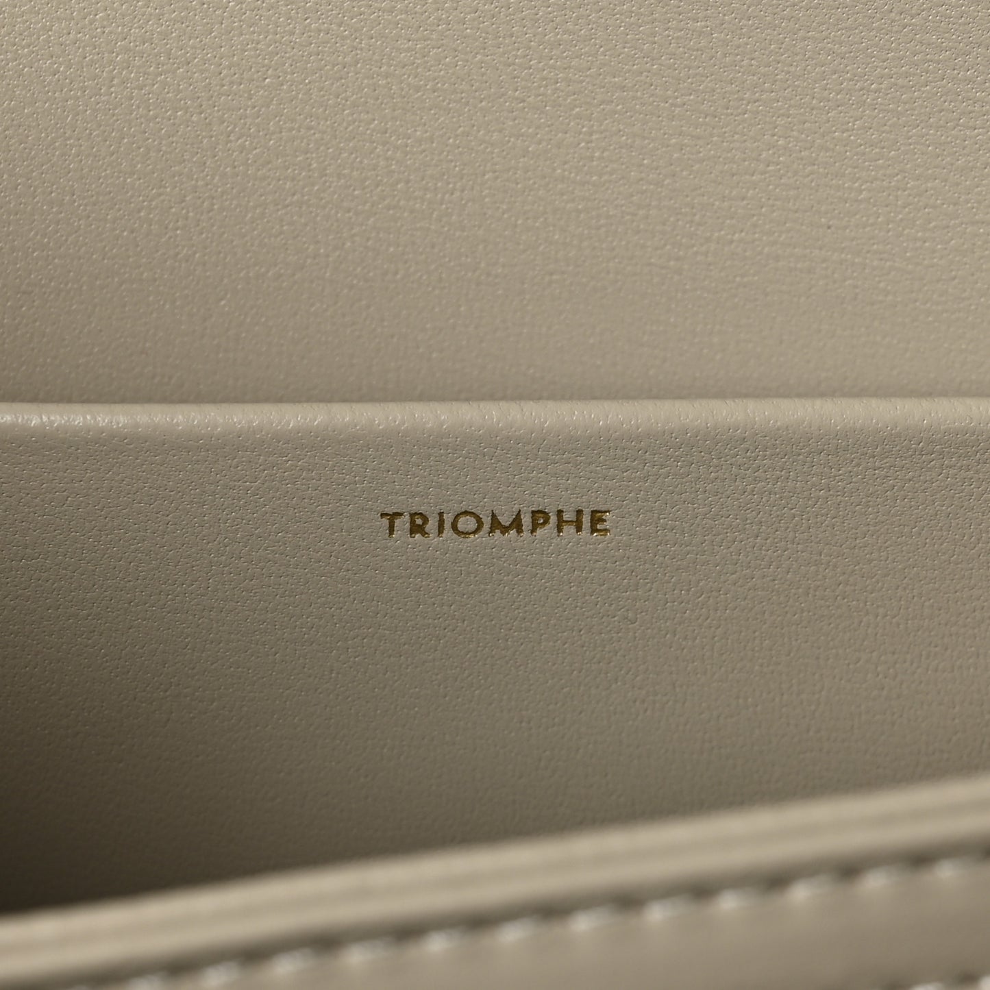 Shiny Calfskin Medium Triomphe Nude