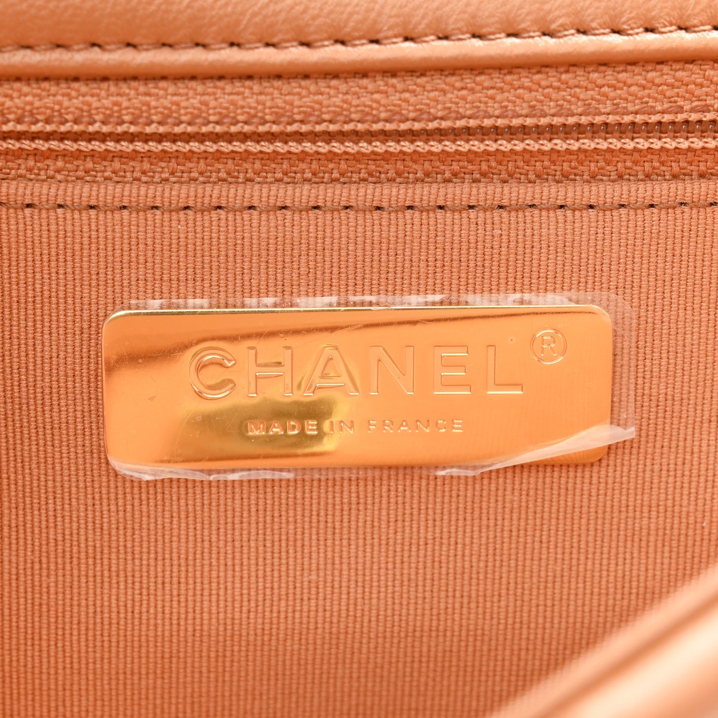 Lambskin Quilted Medium Chanel 19 Flap Brown