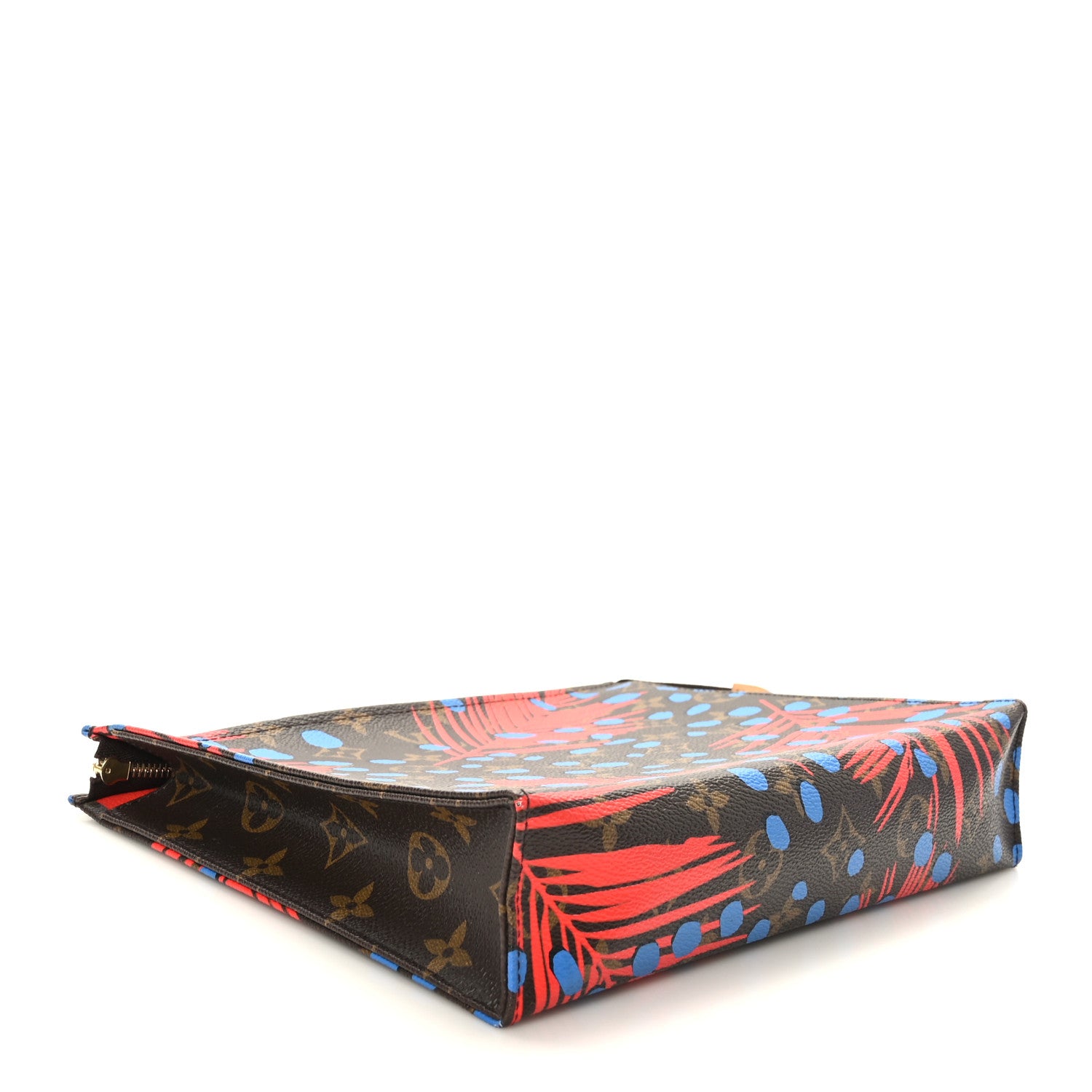 Louis Vuitton Monogram Jungle Dots Toiletry Pouch 26 Coquelicot Denim 4 of 9