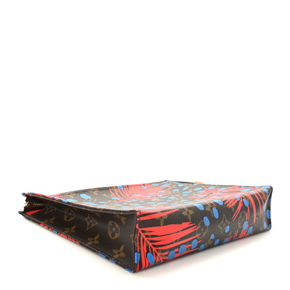 Louis Vuitton Monogram Jungle Dots Toiletry Pouch 26 Coquelicot Denim 4 of 9