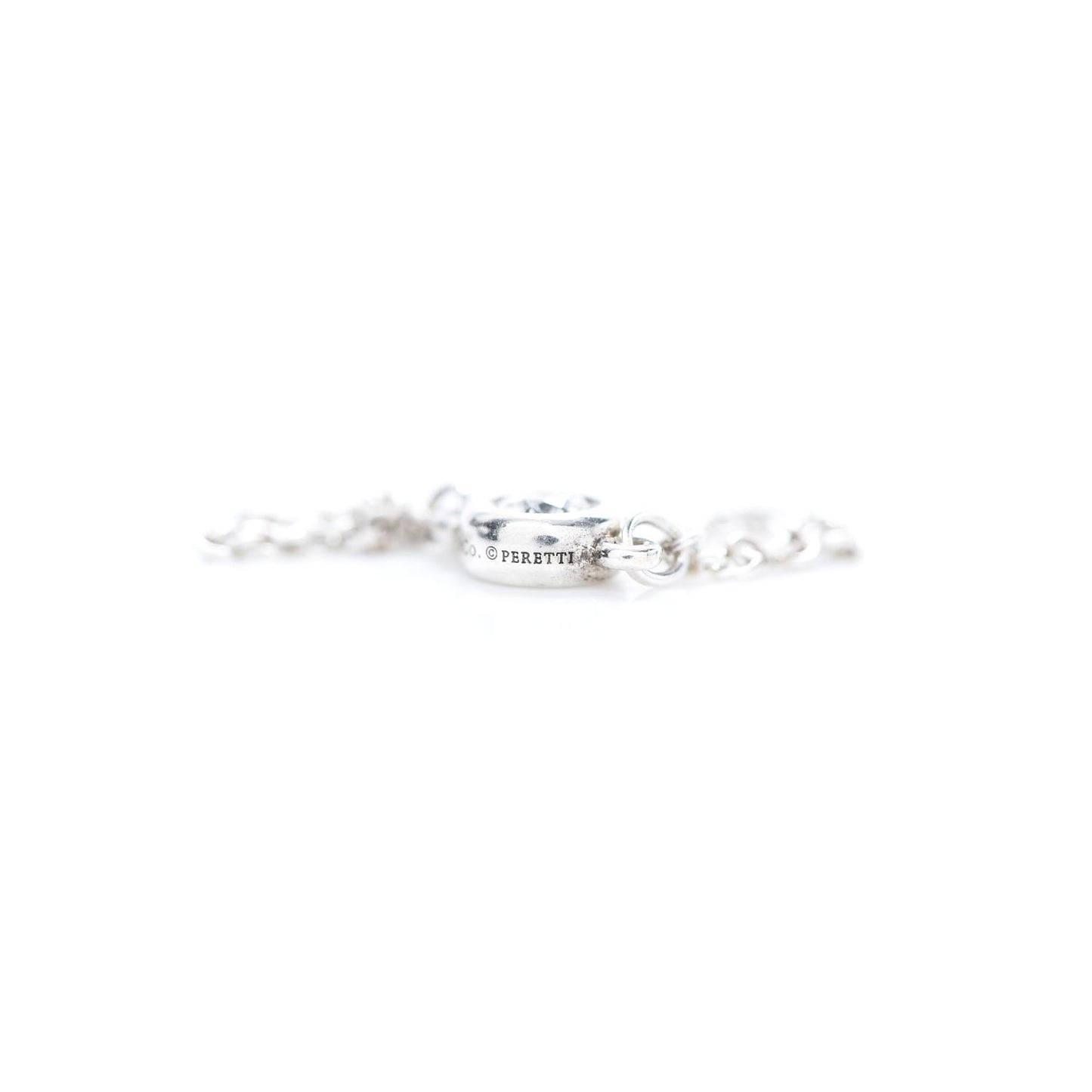 Sterling Silver Diamond Elsa Peretti Diamonds by the Yard Ring 56 7.5