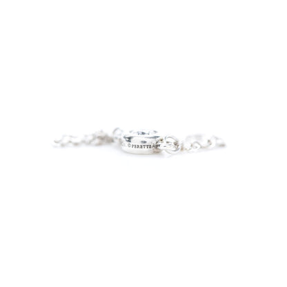 Tiffany Sterling Silver Diamond Elsa Peretti Diamonds by the Yard Ring 56 7.5 6 of 6