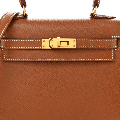 Hermes Courchevel Mini Kelly Sellier 20 Gold 8 of 12