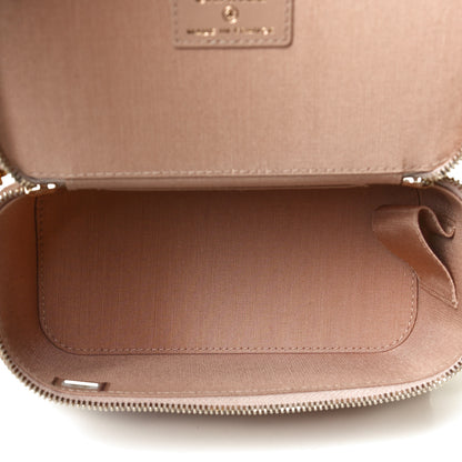 Chanel Lambskin Quilted Small Top Handle Vanity Case With Chain Beige 5 of 13